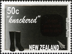 Stamp, Classic Kiwi - 'knackered', New Zealand,  