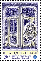Stamp, World Heritage of Belgium - Major town houses of the Architect Victor Horta in Brussels, Belgium,  