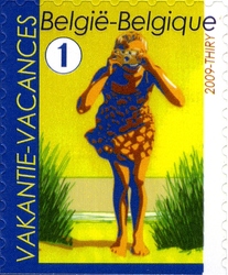 Stamp, Photographer Woman, Belgium,  