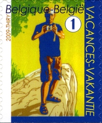 Stamp, Photographer Man, Belgium,  