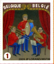 Stamp, To the Circus - Orchestra, Belgium,  