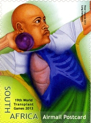 Stamp, 19th World Transplant Games, South Africa, Homelands,  