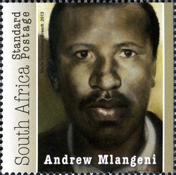 Stamp, 50th Anniversary of Rivonia Trial - Andrew Mlangeni, South Africa, Homelands,  