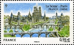 France - China Joint issue - River Seine