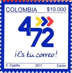 Stamp, Definitives, Colombia,  