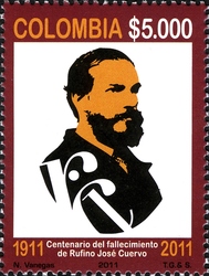 Stamp, Centenary of the Death of Rufino Jose Cuervo, Colombia,  