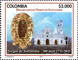 Stamp, Departments of Colombia - Norte de Santander, Colombia,  