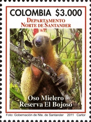 Stamp, Departments of Colombia - Norte de Santander, Colombia,  