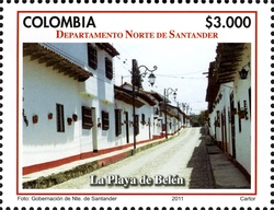 Stamp, Departments of Colombia - Norte de Santander, Colombia,  