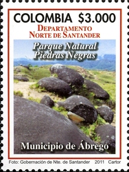 Stamp, Departments of Colombia - Norte de Santander, Colombia,  