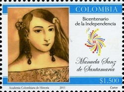 Heroines of Independence - Manuela Sanz de Santamaria