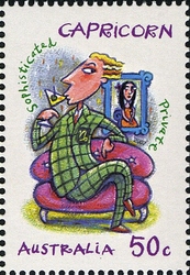 Stamp, Signs of the Zodiac - Capricorn, Australia,  