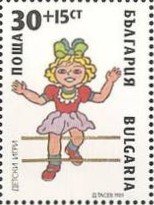Girl jumping