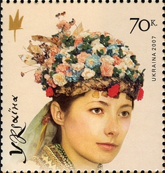 Traditional Wedding Head-dresses of Ukrainians - Garland. unknown origin