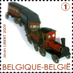 The Train in Miniature - Toy train made of tin