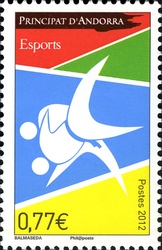Stamp, Olympic Games London 2012, Andorra, French Administration,  