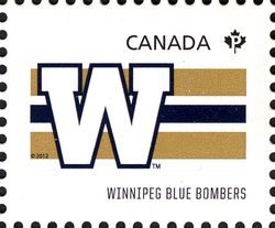 Stamp, CFL Teams - Winnipeg Blue Bombers, Canada,  