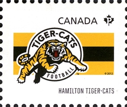 Stamp, CFL Teams - Hamilton Tiger-Cats, Canada,  