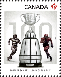 Stamp, 100th Grey Cup Game, Canada,  