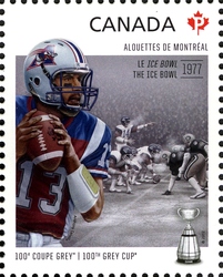 Stamp, 100th Grey Cup Game - Montreal Alouettes, Canada,  
