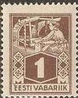 Stamp, Weaver, Estonia,  