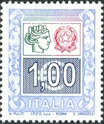 Stamp, High value definitive, Italy,  