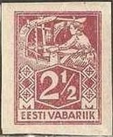 Stamp, Weaver, Estonia,  