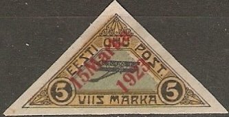 Air Mail surcharge (glossy red)