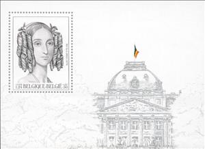 Souvenir Sheet, Promotie filatelie, Belgium,  , Royalty, Famous People, Philately