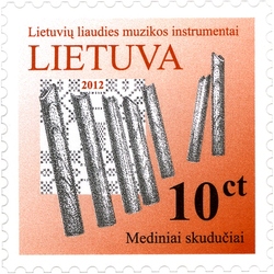 Lithuanian Folk Music instruments - Wooden panpipe