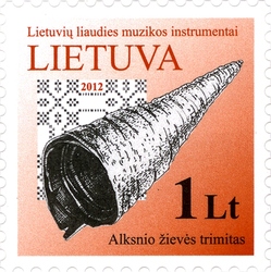 Lithuanian Folk Music instruments - Alder bark trumpet