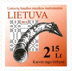 Lithuanian Folk Music instruments - Cowborn reed pipe