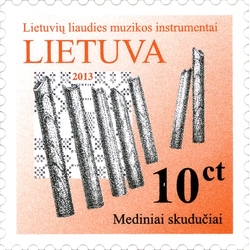 Lithuanian Folk Music Instruments - Wooden panpipes