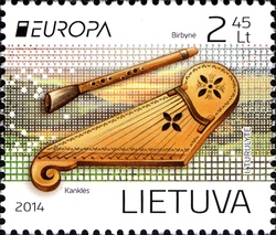 Europa 2014 - National Musical Instruments - Birbyne Reed Pipe and Kanklės Chordophone