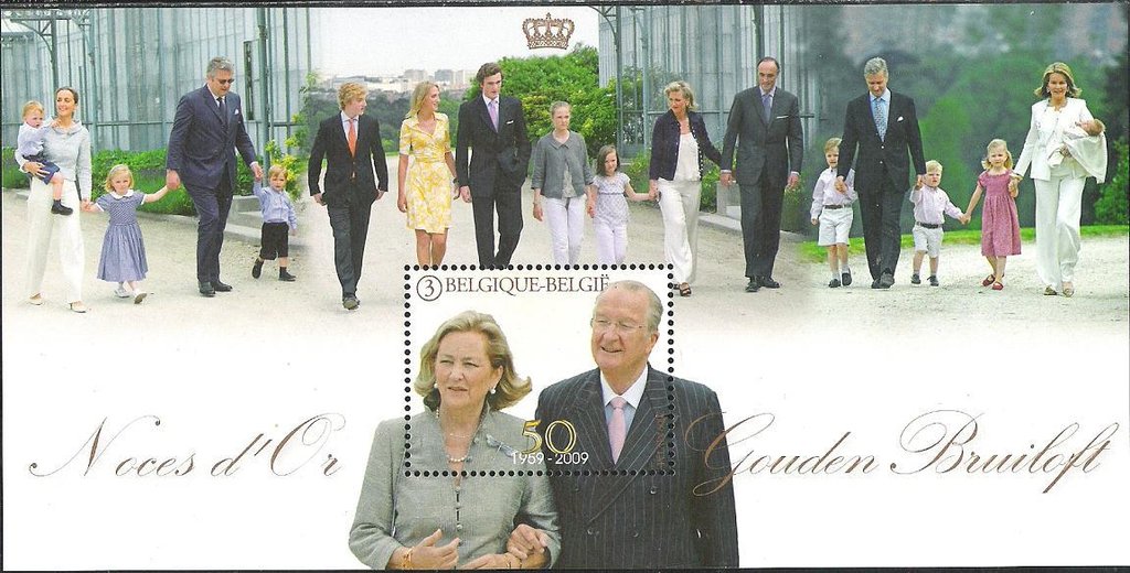 Block Golden Wedding Anniversary