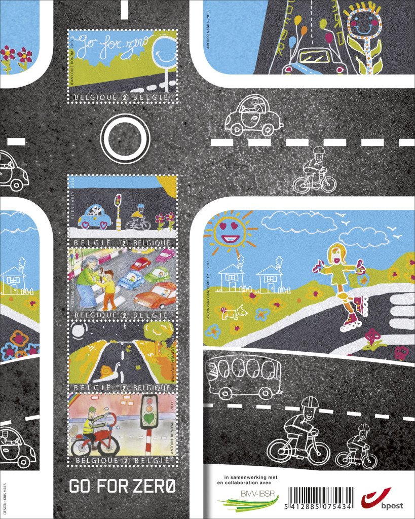Bloc Road Safety: Go for zero.  5 Child's drawnings