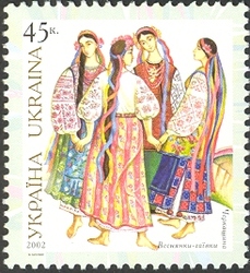 Ukrainian Folk Costumes - The Land of Cherkasy-Vesnianky-haivky (Ukrainian spring songs)