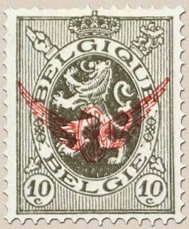 Service stamp: Heraldic Lion with overprint winged wheel