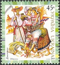 Ukrainian folk Costumes - The Land of Donetsk. Obzhynky (Harvesting Festival)