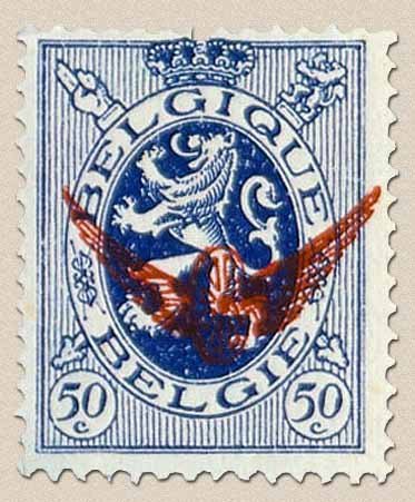 Service stamp: Heraldic Lion with overprint winged wheel