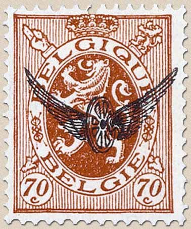 Service stamp: Heraldic Lion with overprint winged wheel