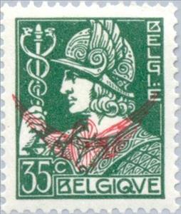 Stamp, Mercurius, Belgium,  , Mythology, Gods and goddesses, Trade
