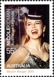 Stamp, Australian Legends of the Screen - Nicole Kidman, Australia,  