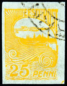 Stamp, Tallinn Skyline, Estonia,  