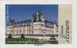 Stamp, Architecture - Chateau d'Ecouen, France,  