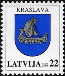 Coats of Arms of Regions and Towns of Latvia - Kraslava