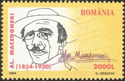 Stamp, Anniversaries Personalities (II) - Alexandru Macedonski (1854-1920), Romania,  