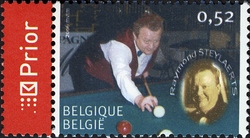 Stamp, Belgian International Sport Champions - Billiards - 1970 Raymond Steylaerts, Belgium,  