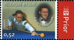 Stamp, Belgian International Sport Champions - Billiards - 1991 Frederic Caudron, Belgium,  