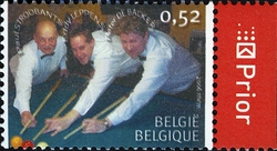 Belgian International Sport Champions - Billiards - 1991 Eddy Leppens. Paul Stroobants and Peter De Backer